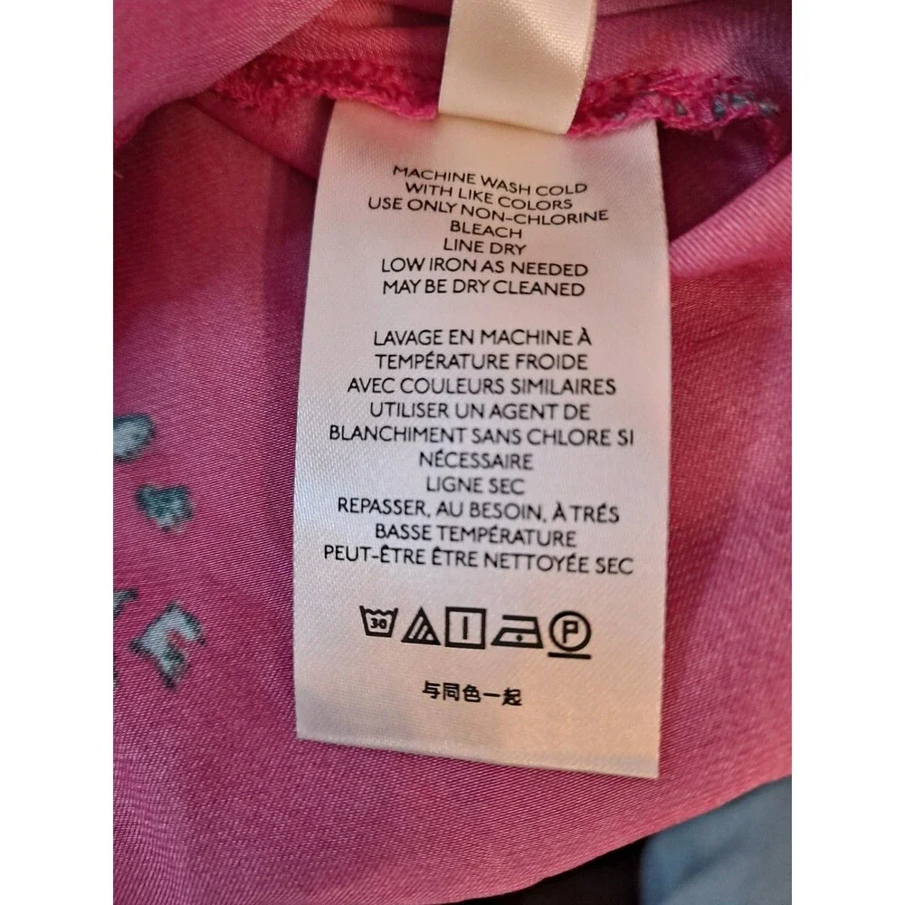 Free People Women's Run Free Blouse Size XS Pink Tie Front  Boho Shirt